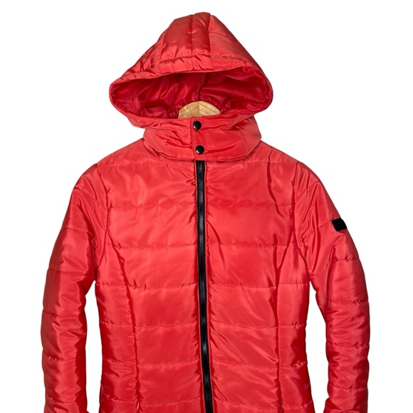 Unbranded Women’s Winter Quilted Puffer Hooded Jacket Full Zip Small - Picture 4 of 12